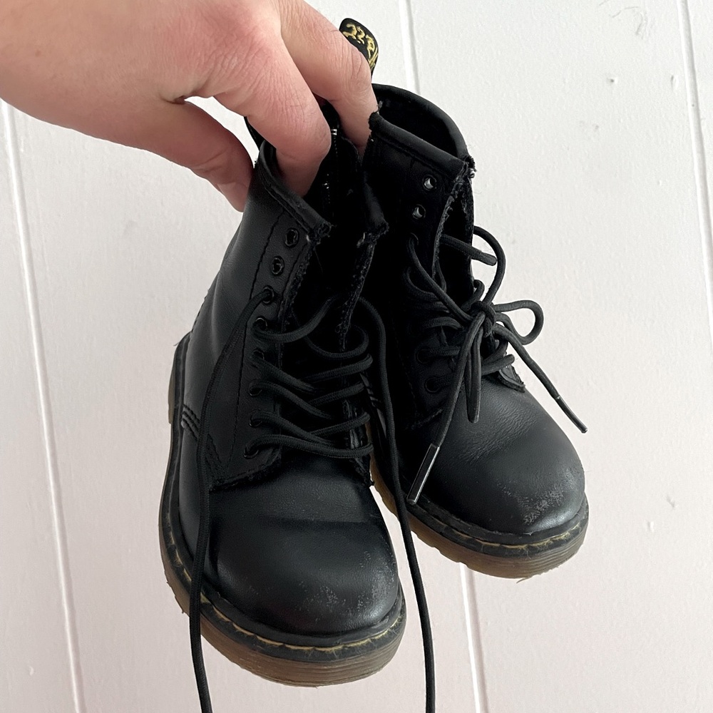 Dr Martens Doc Martens Lace Up Boots black Size 8 toddler